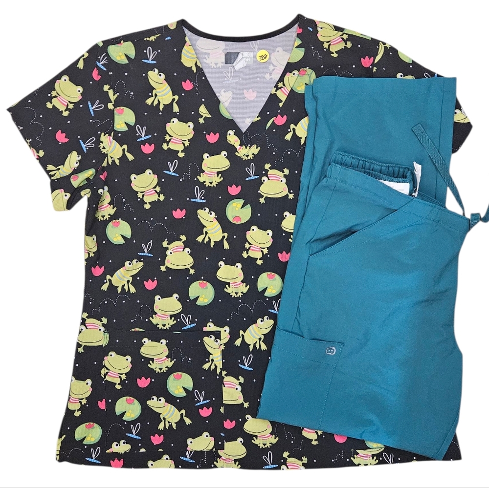 Frogs Scrub Set